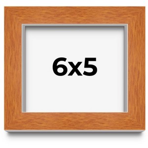 PosterPalooza | Photo Size Modernist Brown Picture Frame - UV Acrylic, Foam Board Backing, Hanging Hardware - 1 of 4