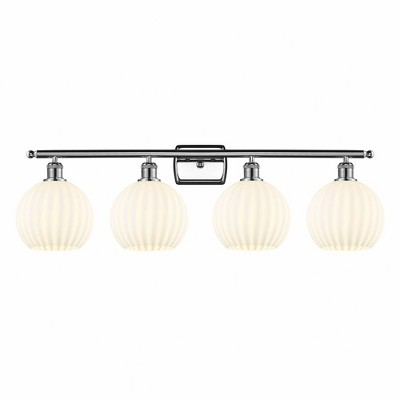 White Venetian - 4 Light Bath Vanity In Modern Style-11 Inches Tall and 38 Inches Wide