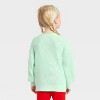 Toddler Girls' Bluey Strawberry Chunky Knit Sweater - Mint Green - 3 of 4