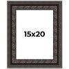 PosterPalooza | 3.5" Wide Ornate Black Picture Frame - UV Acrylic, Foam Board Backing, Hanging Hardware - 2 of 4
