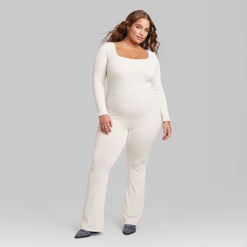 Women's Long Sleeve Seamless Fabric Jumpsuit - Wild Fable™, 3 of 9