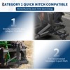 Tractor 3 Point Quick Hitch - 2" Receiver & 4-Way Ball Mount for Tractor Standard Category 1, 10,000Lb Capacity 3 Point Trailer Hitch for Implements - 3 of 4