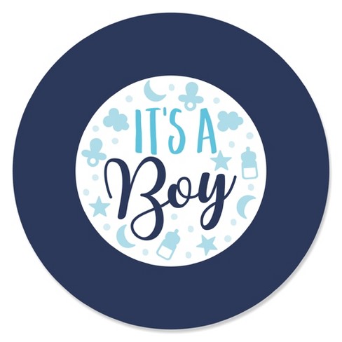 Baby Shower Sticker Seals - Boy