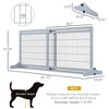 Chery Life 72" W x 27.25" H Freestanding Pet Gate with Adjustable Length, for House, Doorway, Hallway - 3 of 4