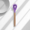 Unique Bargains Spoon Hand Wash Only Pasta Claw Silicone Wooden Handle 12.6" 1 Pc - 2 of 4