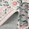 Washable living room rug, with floral decoration and non-slip backing, stain-resistant,  for dining room, bedroom, children's room - 2 of 4