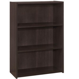 Bookshelf, Bookcase, 4 Tier, 36"h, Office, Bedroom, Brown Laminate, Transitional - 1 of 4