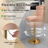 Tangkula 4 PCS Dutch Velvet Bar Stool w/ Footrest Electroplated Metal Base & Anti-Slip Ring - 4 of 4