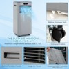 Tangkula 3-in-1 Portable Air Conditioner 8000 BTU ASHRAE AC Unit Air Cooler w/ 24H Timer Grey - 4 of 4