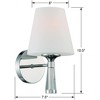 Crystorama Lighting Ramsey 1 - Light Sconce in  Polished Nickel - 4 of 4