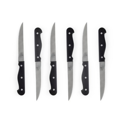 Gibson Home 13-Piece Black Stainless Steel Cutlery Set with Wood Block