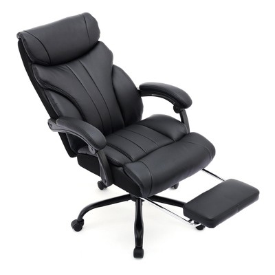 PU Leather Executive Office Chair with High Back, Ergonomic Computer Chair with Wheels, 500 LBS Capacity, Wide Seat