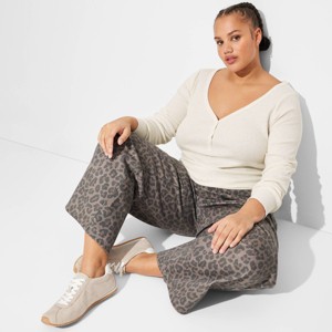 Women's Long Sleeve Henley T-Shirt - Wild Fable™ - 1 of 3