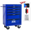 Vynxaria 20" Rolling Metal Tool Chest with 5 Drawers - Durable Storage Organizer with Wheels - 2 of 4