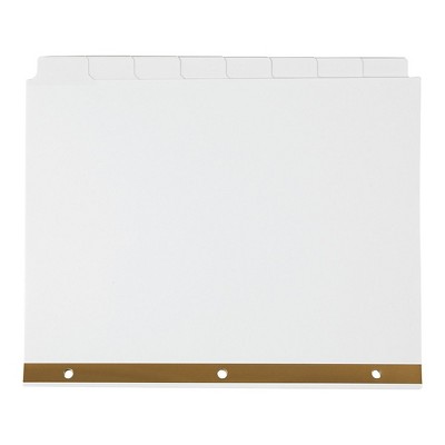 Staples Big Tab Write-On Paper Dividers 8-Tab White 4/Pack (13510/23178)