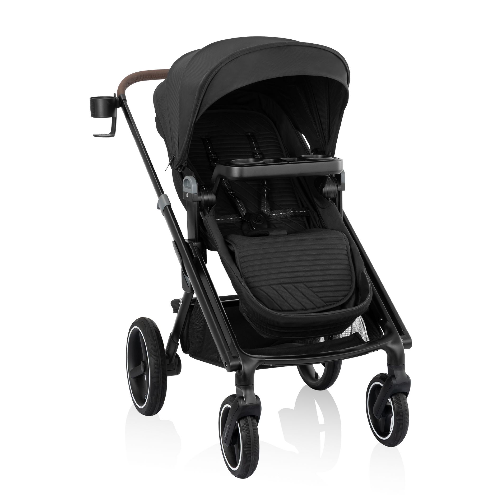 Evenflo Transformer Stroller and Wagon - Pitch Black: Folds for Easy Transport, Modular, EVA Tires