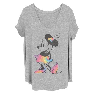 Women's Mickey & Friends Tie Dye Classic Minnie T-Shirt - 1 of 4