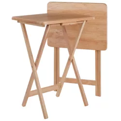 2pc Alex Snack Table Set Natural - Winsome