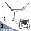 Ainfox 2 in 1 Portable Hammock Bed and Swinging Chair with Collapsible Steel Stand  With Carrying Bag - 2 of 4