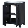 Grungis Bathroom Vanity Combo with Ceramic Sink,Modern Freestanding Bathroom Cabinet with 2 Soft-close Doors - 4 of 4