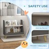 APRILSOUL Kids Bookcase Toy Shelf, 2 Tier Toddlers Toy Storage Shelf with 5 Compartments - 3 of 4