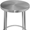 Meridian Furniture,Tyson Silver Iron Bar Stool - 3 of 4