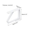 Unique Bargains 420 Stainless Steel Outdoor Restaurant Picnic Tablecloth Clips 4 Pcs - 2 of 4