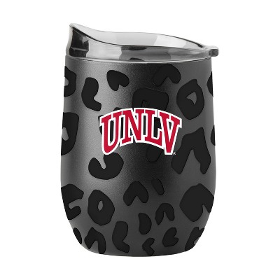 NCAA UNLV Rebels 16oz Black Leopard Stainless Steel Wine Tumbler