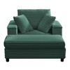 Mjkone 43" W Oversized Chaise Lounge Chair Indoor with Ottoman - 3 of 4