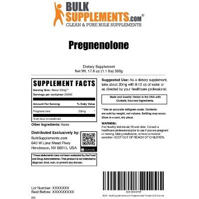 BulkSupplements Pregnenolone Powder