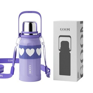 ZACHVO 320Z Insulated Tumbler, 24H Hot 72H Cold, 7-Layer Vacuum, Leakproof Stainless Steel Bottle with Handle & Strap - 1 of 4