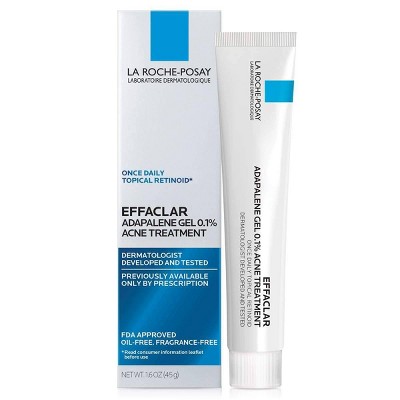 La Roche-Posay Unscented Effaclar Adapalene Topical Retinoid Oil Free Acne Treatment - 1.6oz