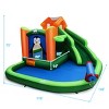 Costway Inflatable Water Park Slide Bouncer w/ Splash Pool Water Cannon and 680W Blower - 2 of 4
