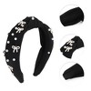 Unique Bargains Women's Bow Faux Pearls Tie Headbands 1 Pc - 3 of 4