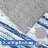 Modern Stripe Rug Soft Washable Rugs for Living Room Stain Resistant Pet-Friendly Carpet - 4 of 4
