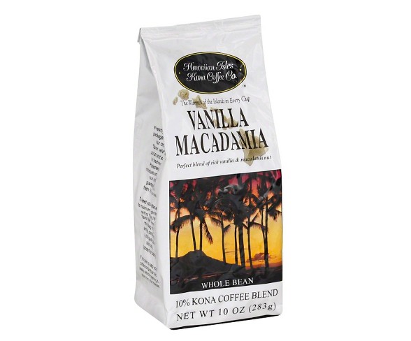 Hawaiian Isles Vanilla Macadamia Medium Roast Whole Bean Coffee - 10oz