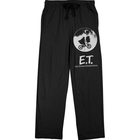 E.T. Classic Alien Movie Men s Black Sleep Pajama Pants 3XL