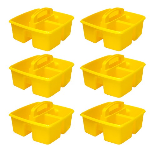 Storex Small Caddy, Yellow, Pack of 6 - image 1 of 1