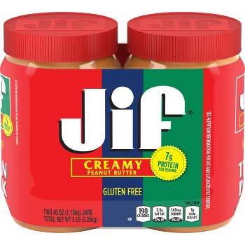 Jif Creamy Peanut Butter Twin Pack - 80oz