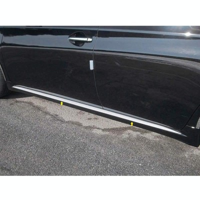 QAA is Compatible with 2013-2018 Toyota Avalon 4 Piece Stainless Rocker Panel Trim, Insert Kit, 1.187" Width TH13165