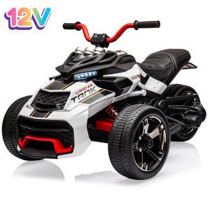 Jojoka 12V Kids ATV Ride On Car, Battery Powered Ride on Toys, 3 Wheelers Off-road Electric Vehicle with Bluetooth Audio, High/Low Speed, Headlights - 1 of 4