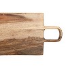 Double Handle Serving Board Natural Sheesham Wood by Foreside Home & Garden - 3 of 4
