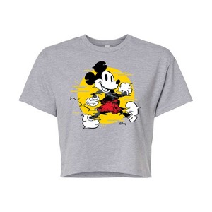 Women's - Disney - Mickey & Friends Cropped Graphic T-Shirt - 1 of 4