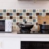 6pcs 20x20cm Self-Adhesive Wall Stickers - Waterproof, Oil-Resistant, Kitchen Backsplash, PVC Tile Decoration, Easy Peel - 2 of 4