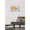 Trends International Map - USA Time Zones Framed Wall Poster Prints - 2 of 4