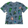 Minecraft Creeper Zombie Steve French Terry T-Shirt and Bike Shorts Outfit Set Little Kid to Big Kid - 4 of 4