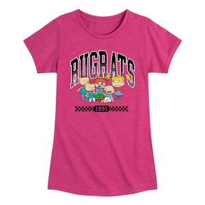 Girls' - Rugrats - 91 Checkers Fitted Short Sleeve Graphic T-Shirt - 1 of 4
