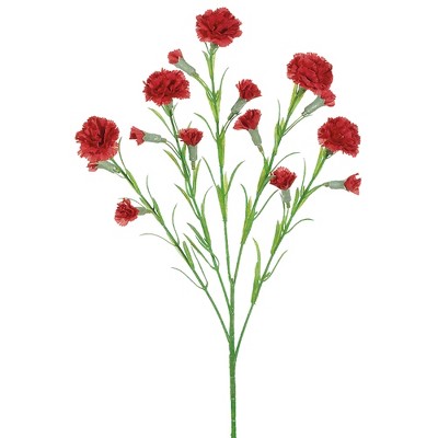 Allstate Floral Carnation Artificial Floral Spray - 26" - Red