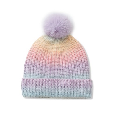 Lands' End Kids Fleece Lined Pom Hat