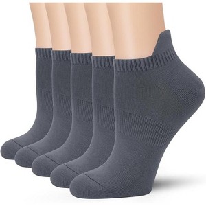 SERISIMPLE Women Viscose Bamboo No Show Sock Low Cut Socks Arch Support Breathable Athletic Sock 5 Pairs - 1 of 4